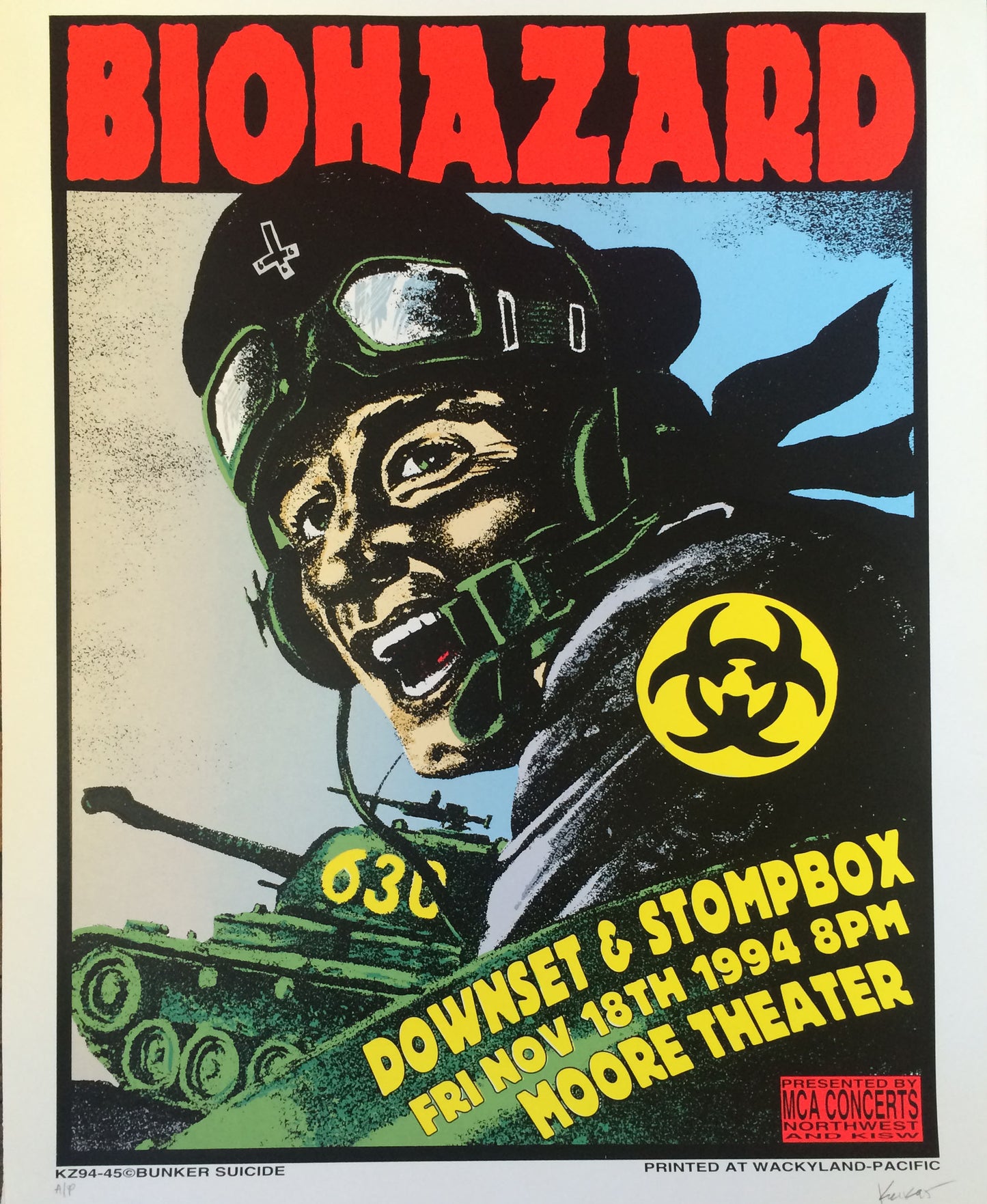 Kozik - 1994 - Biohazard Concert Poster