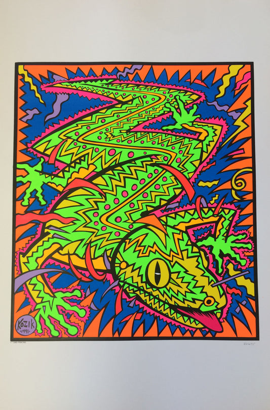 Frank Kozik - KZ9146 - El Largarto (Lizard 2nd Printing)
