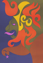 Simboli - 1969 - Leo Vintage Zodiac Poster