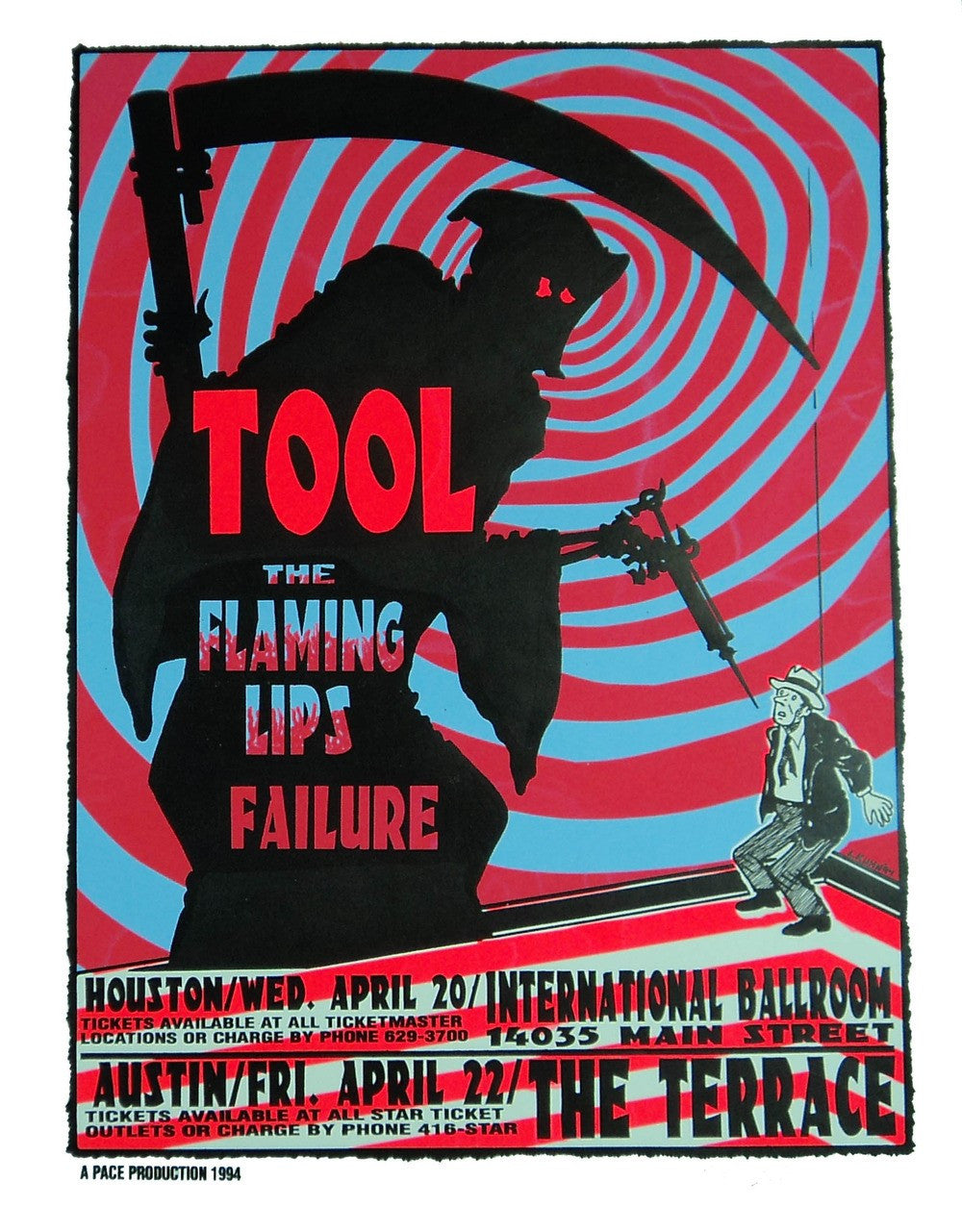 Lindsey Kuhn - 1994 - Tool Concert Poster