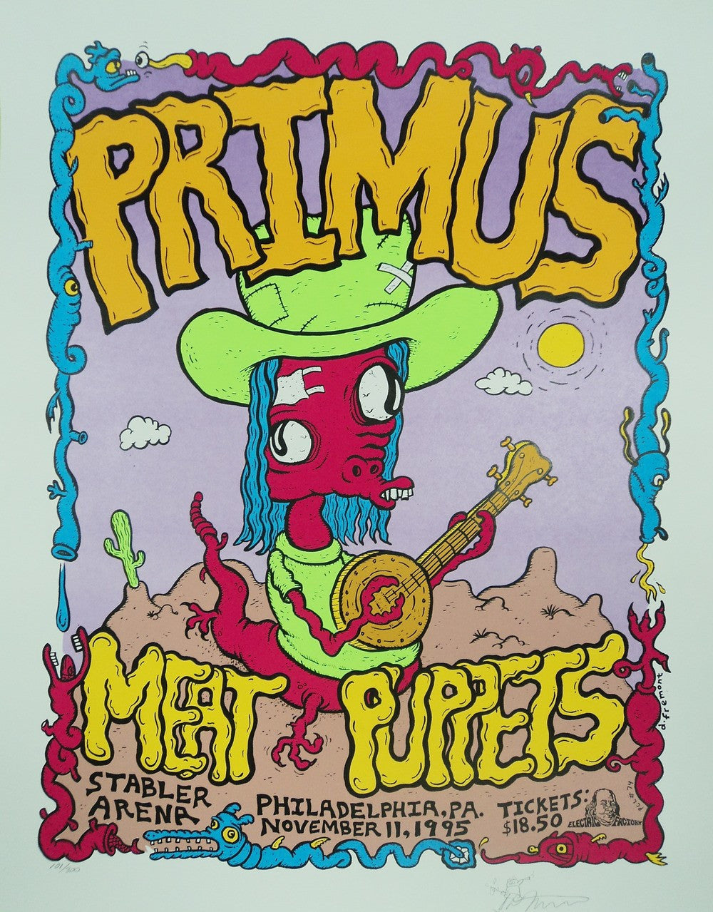 David Fremont - 1995 - Primus Concert Poster
