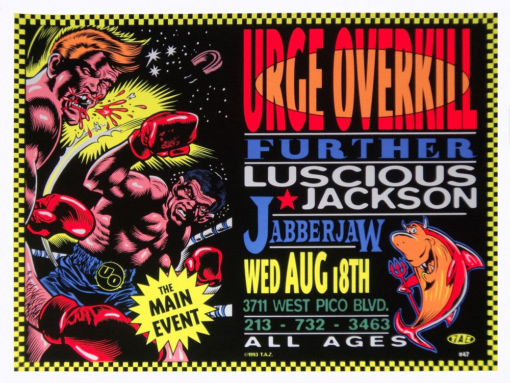 TAZ - 1993 - Urge Overkill Concert Poster