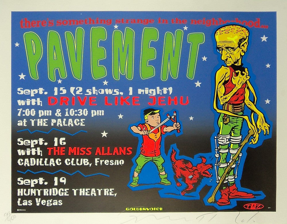 TAZ - 1994 - Pavement Concert Poster