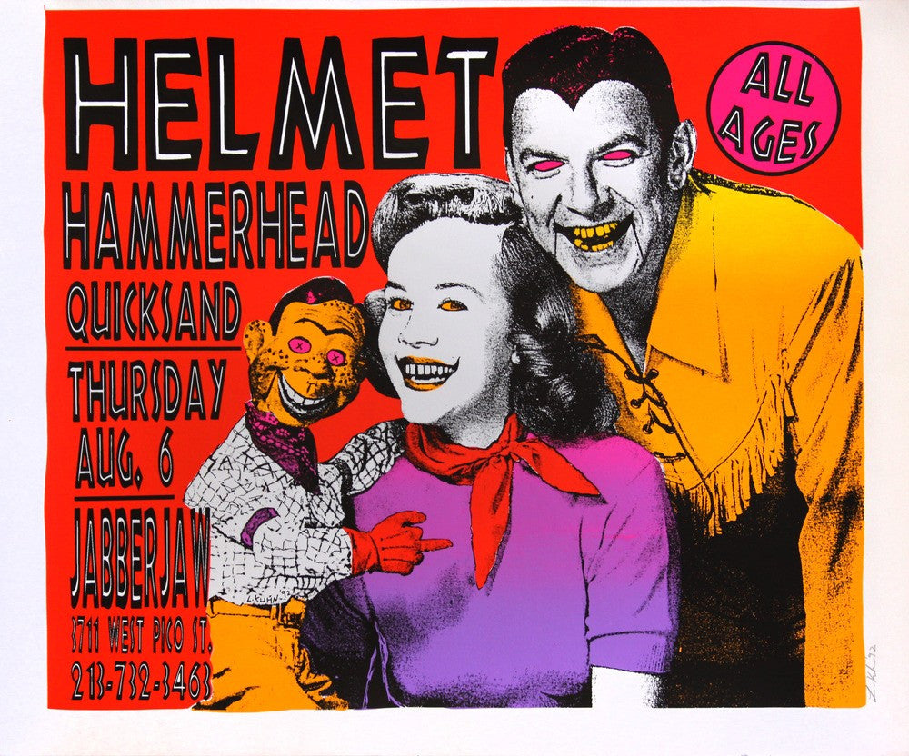 Lindsey Kuhn - 1992 - Helmet Concert Poster