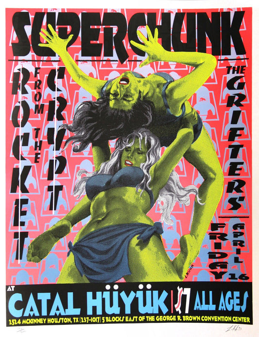 Lindsey Kuhn - 1993 - Superchunk Concert Poster