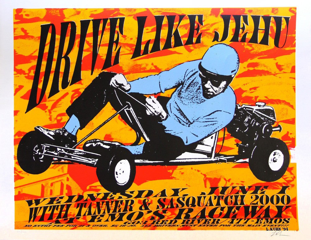 Lindsey Kuhn - 1994 - Drive Like Jehu Concert Poster