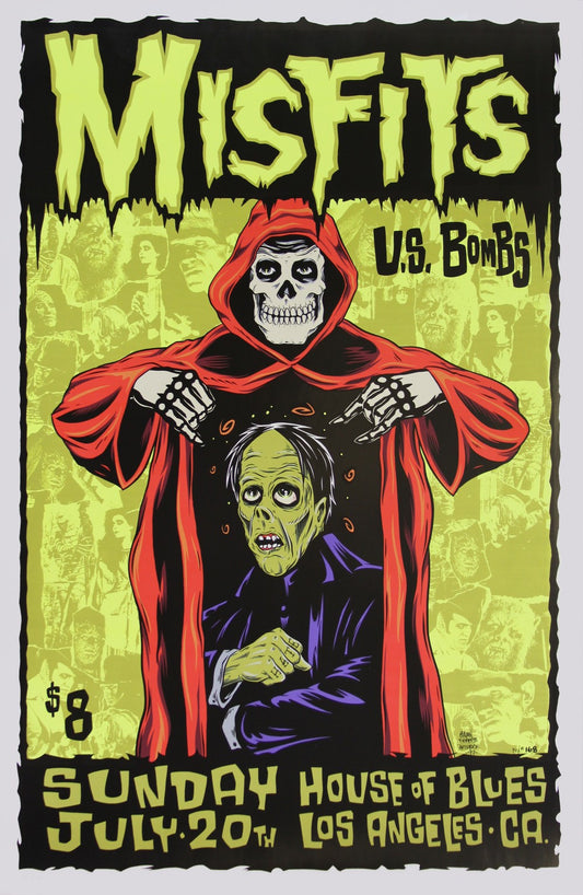 Alan Forbes - 1997 - Misfits Concert Poster