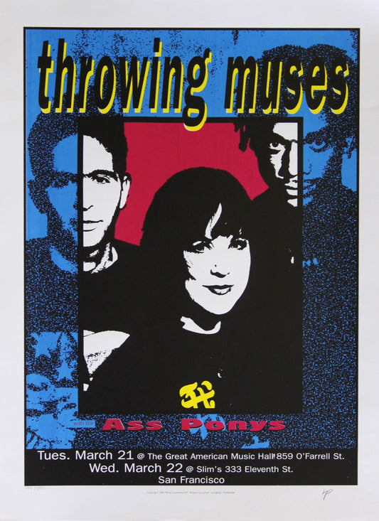 Lynne Porterfield - 1995 - Throwing Muses Concert Poster