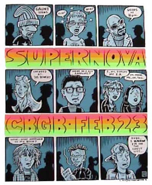 Ward Sutton - 1996 - Supernova Concert Poster