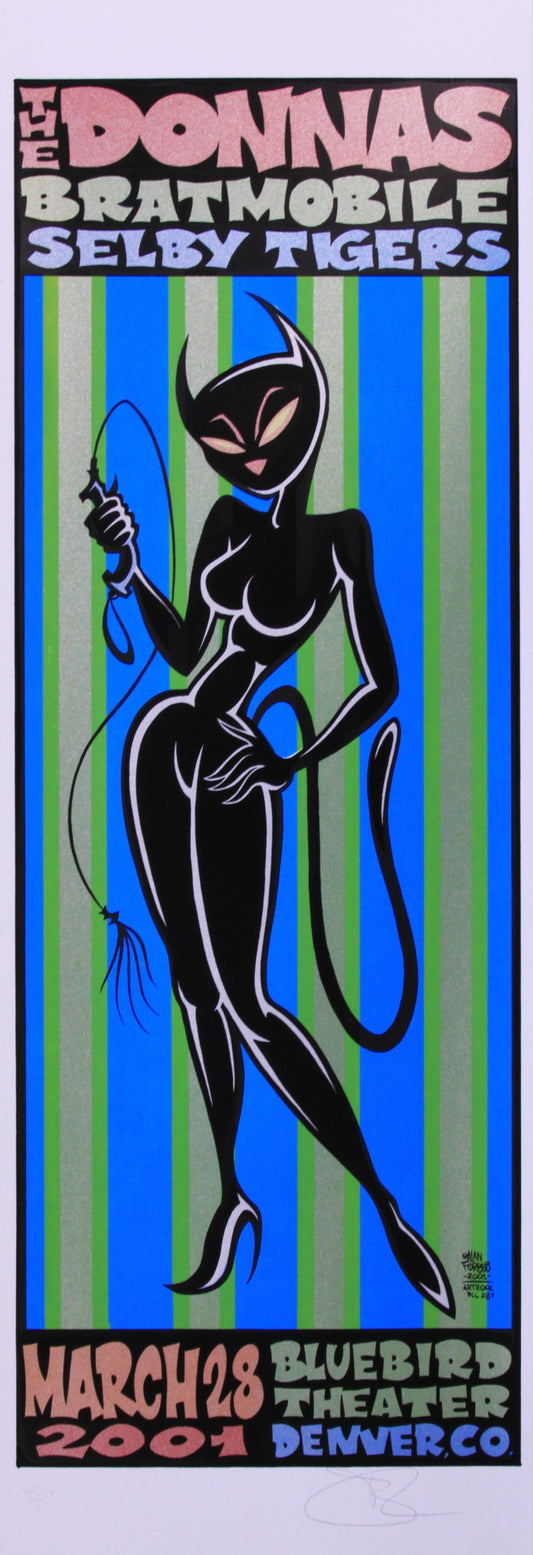 Alan Forbes - 2001 - The Donnas Concert Poster