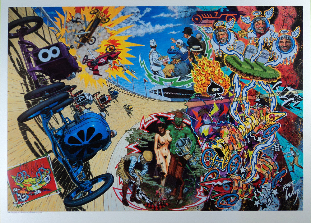 Robert Williams - 1992 - Death on the Boards Print (Unsigned)