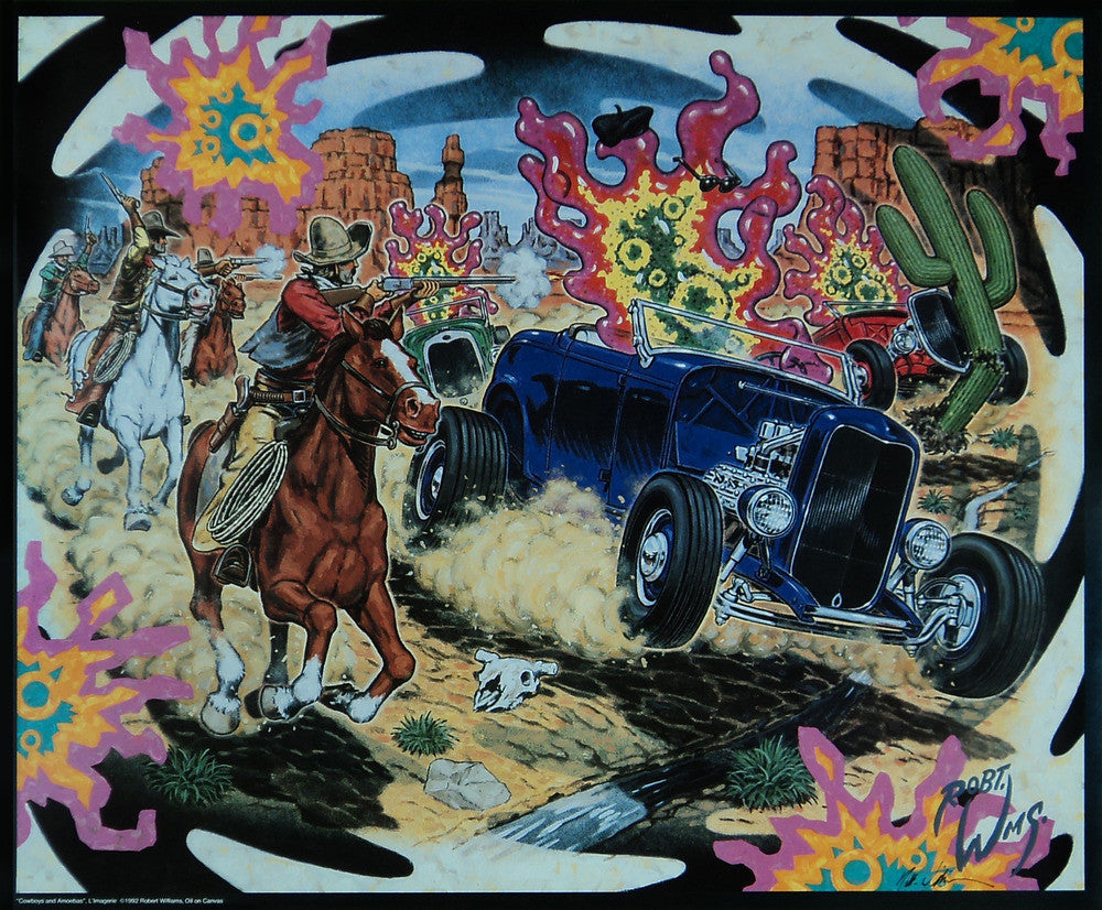 Robert Williams - 1992 - Cowboys and Amoebas Print (Signed)