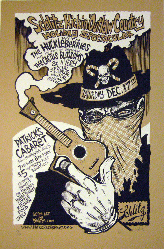 Dwitt - 2011 - Schlitz Kickin' Outlaw Country Concert Poster