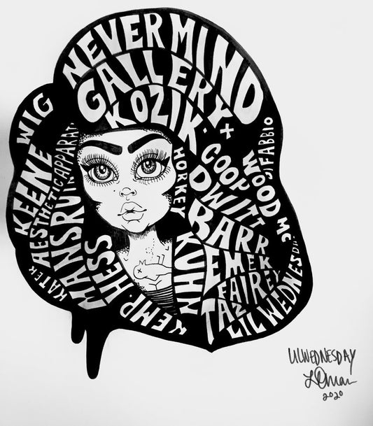Lil Wednesday- 2020- Nevermind Re-Launch Artists Print